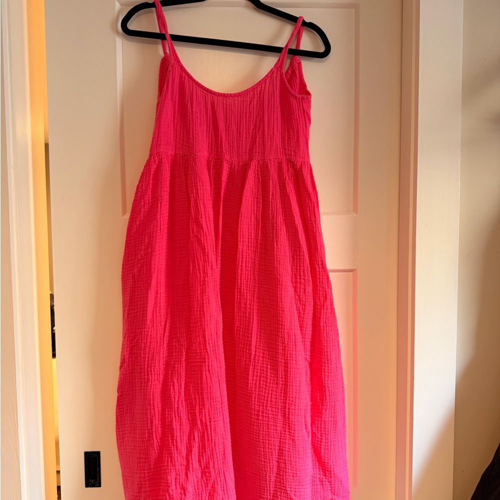 Vibrant Pink Sleeveless Dress